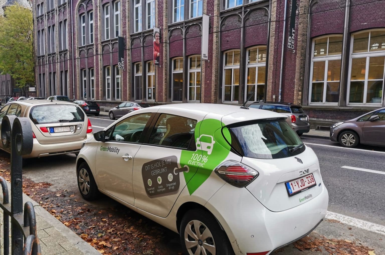 GreenMobility car in Ghent